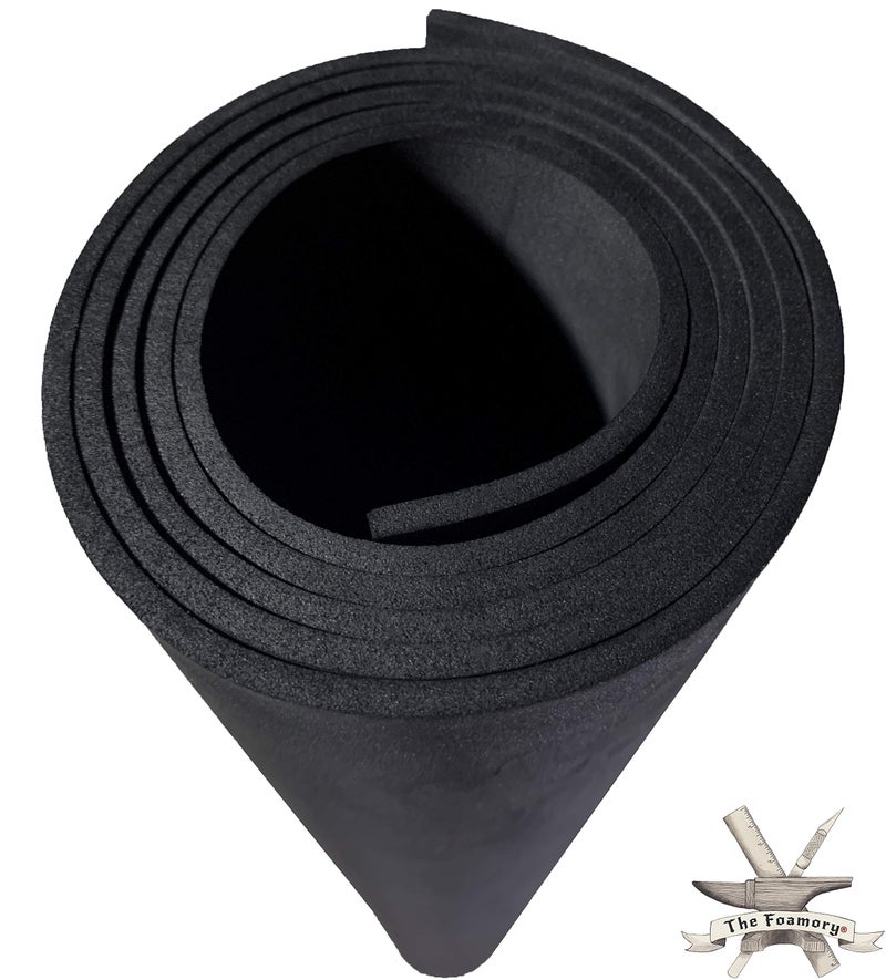 The Foamory Shape Retention EVA Cosplay Foam - 4mm Thick (Black) X-Large 35â€x59â€ High Density EVA Craft Foam Sheets - Premium 85 kg/m3 Heat Shape Material for DIY, Comic, Con or Halloween Costumes - The Foamory - Image 1